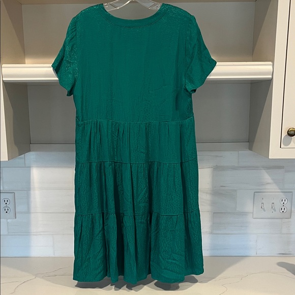 Anthropologie NEW Maeve Tania Sacha Jacquard Tiered Mini Dress size M - Picture 6 of 8